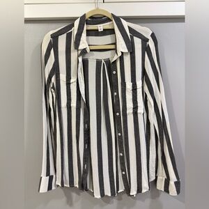 BP Black and White Button Down Shirt